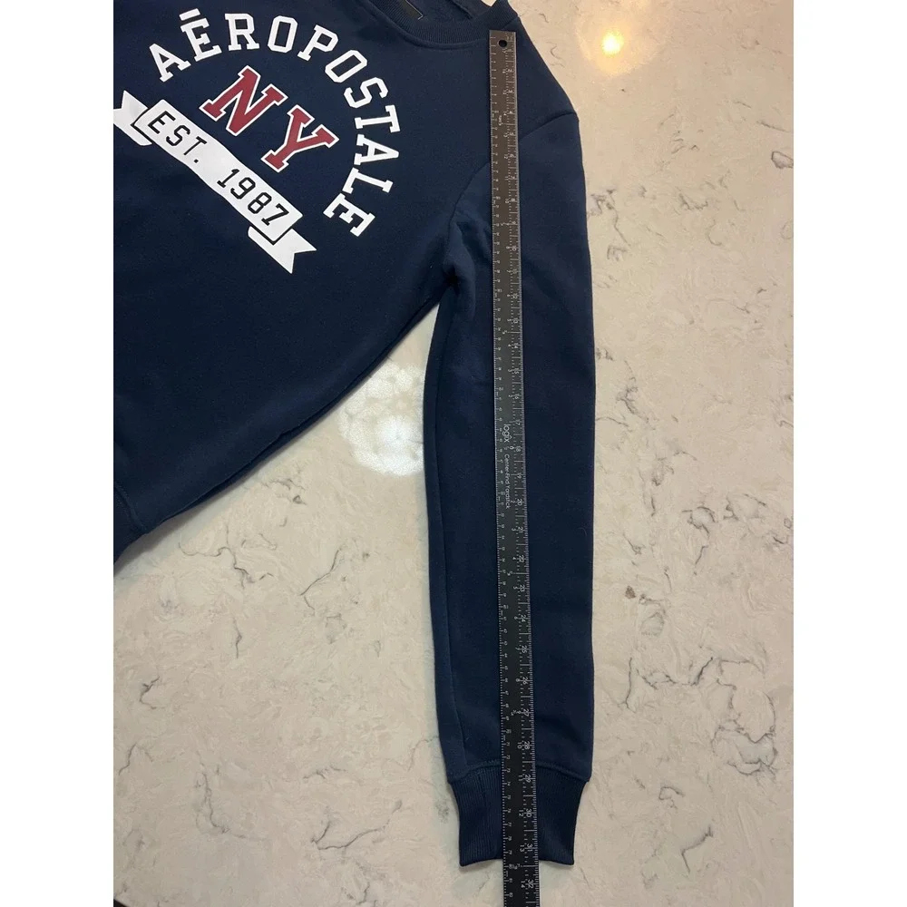 Aeropostale Navy Blue‎ NY Est 1987 Crewneck Sweatshirt Women Medium